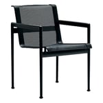 Knoll - 1966 Dining Chair, Med armstöd, Svart (Onyx) - Ulkona käytettävät ruokailutuolit - Richard Schultz - Musta - Metalli