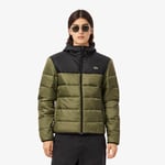 Lacoste Doudoune matelassée déperlante Taille 46 - S Vert Kaki/noir