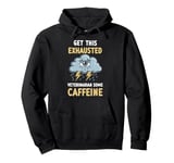 Exhaustion Burnout Overworked Veterinarian Humor Art Pullover Hoodie