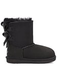 UGG Kids' 1017394K-Bailey Bow Ii - Black, Black, Size 1 Older