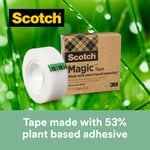 Scotch® magic™ tape, laget med plantebaserte materialer, 19 mm x 33 m, 9 ruller/pakke