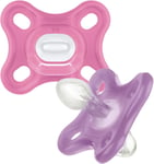 MAM Comfort All-Silicone Soothers 0-3 Months Pack of 2, Soft and Light soother,