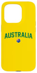 iPhone 15 Pro Green Yellow Australia Tshirt Down Under Team Australia Flag Case