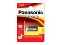 2 X CR123A Panasonic Lithium Power Photo Battery 1400 MAH 3V IN Blister CR17345