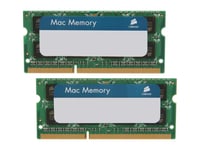 Corsair CMSA16GX3M2A1333C9 Apple Mac 16GB (2x8GB) DDR3 1333Mhz CL9 Mémoire pour ordinateur portable SODIMM pour produits Apple.