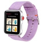 Apple Watch Series 5 44mm nylonkellonauha - Vaaleanvioletti Violetti