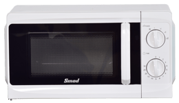 SMAD Countertop Compact Microwave Oven 17L 700W Rotary Pull Handle Design White