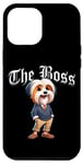 Coque pour iPhone 12 Pro Max The Boss Veste pour chien Terrier tibétain