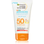 Garnier Ambre Solaire Sensitive Advanced Beskyttende solcreme lotion til børn SPF 50 150 ml