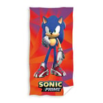 Sonic Prime Towel Hedgehog Gamers Soft 100% Cotton Kids Pool | Beach | Bath