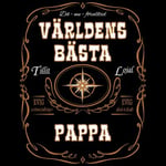 Dunken Världens bästa pappa T-shirt (Dam,XL)