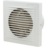 Ventilateur de salle de bain ventilateur mural avec déflecteur de refoulement 100mm hotte aspirante toilette cuisine - Tolletour