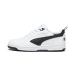 PUMA Mixte Rebound V6 Low Sneaker, White Black Black, 36 EU