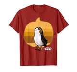 Star Wars Porg Simple Striped Pumpkin Graphic T-Shirt T-Shirt