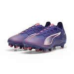 PUMA Mixte Ultra 5 Match FG/AG Soccer Shoe, Lapis Lazuli White-Sunset Glow, 41 EU