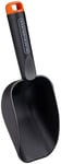 BLACK+DECKER Pelle de Jardin 28,5 cm - Mini Pelle Forme Ronde - Fond Profond - Outillage Jardinage - Plastique - Noir