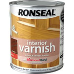 Ronseal RSLINGDO250 250ml Quick Dry Gloss Interior Varnish - Dark Oak