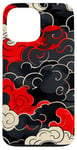 Coque pour iPhone 13 Pro Max Graphique rouge au-dessus des nuages