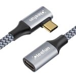 Rallonge Usb C 2M, Usb3.2 Cable Usb C Male Vers Femelle Soutien 100W Charge 4K@60Hz Video Et 10Gbps Transfert Pour Iphone 16/15 Pro, Macbook Pro/Air, Ipad Air/Pro, Xps 15, Galaxy S24/S23[Q3375]