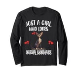 Just A Girl Who Loves Oriental Shorthairs Cat Long Sleeve T-Shirt