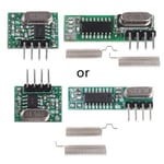 Trådlös sändarmottagare 433Mhz RF Trådlös sändarmodul och mottagarekit Trådlös för Arduino Raspberry Pi WL gör-det-själv-kit