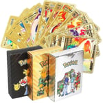 Pokémon-kort Guld och Silver Foil Flash-kort Spanska spelkort Svart