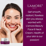 Lamore Beauty Age Defying Face &Neck Cream with Collagen +Retinol Complex New UK