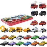 Car Advent Calendar Toy Cars Vehicles For Kids Party Favors