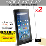 2x ANTIGLARE MATTE Screen Protector for Amazon Fire 7" Tablet (2015 / 5th Gen)