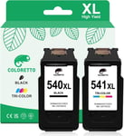 Pg-540Xl Cl-541Xl Cartouche D'Encre Remanufacturées Pour Canon Cartouche 540 541 Xl Pixma Mg3255 Mg3650 Mg4150 Mg4250 Mg3600 Mg3550 Mg3250 Mx475 Mx470 Mx515 Mx525 Mx535 Ts5150 Ts5151 Ts5140[X383]