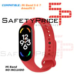 Replacement Strap Bracelet Rubber Bracelet Compatible Mi Band 7 6 5 Amazfit 5...