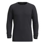 Smartwool Men's Classic All-Season Merino Base Layer Long Sleeve, BLACK, Small