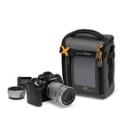 Lowepro GearUp Creator Box Medium II, sac pour appareil photo sans miroir et sac pour appareil photo reflex numérique, sac pour appareil photo à accès rapide fabriqué à partir de tissus recyclés, séparateur intérieur orange rembourré, gris