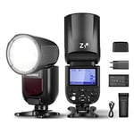 NEEWER Z1-S TTL Tête Ronde Flash Speedlite pour Appareils Photo Sony,76Ws 2.4G 1/8000s HSS, lumière de Modélisation LED à 10 Niveaux, 480 Prises Pleine Puissance