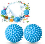 Holoras Laundry Tumble Dryer Balls, Reusable Laundry Tumble Drying Balls Washing Machine Hair Catcher for Softer Clothes (Blue)