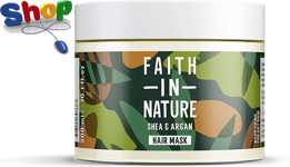 Faith  in  Nature  Organic  Shea &  Argan  Hair  Mask ,  Moisturising  for  Curl