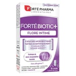 Forté Pharma - FortéBiotic + Flore Intime, Probiotiques Flore Intime - Complément Alimentaire - Désagréments Féminins, 3 souches microbiotiques et 12 miliards d'UFC + Vitamine B2, 15 gélules, 1/jour