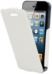 Muvit MUSSL0043 Flip Case with Screen Protector for iPhone 5 White