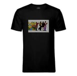 T-Shirt Homme Col Rond The Beatles Yellow Submarine Dessin Film 70's Hippie Pop