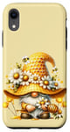 iPhone XR Yellow Spring Gnome With Bee For Beekeeper And Hippie Mom Case