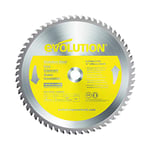 Evolution Power Tools 12BLADESS Lame de scie pour la découpe de l’acier inoxydable, 12" x 80 dents, Jaune