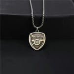 Arsenal FC Crest Halsband & Hänge One Size Silver One Size