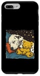 Coque pour iPhone 7 Plus/8 Plus Dalmatien endormi avec ours en peluche