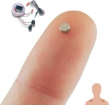 Oreillette Espion Ecouteur Mini Invisible pour Examen Nano Caché pour Telephone avec Microphone avec Bandes Adhésives - Casque sans Fil Discrete Ecoute à Distance (Oreillette Espion Nano)