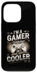 Coque pour iPhone 13 Pro Gamer Godfather pour hommes, jeux vidéo amusants, vintage