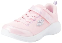 Skechers Girls Baskets, Light Pink Sparkle Mesh/Lavender Trim, 43 EU