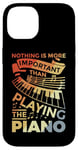 Coque pour iPhone 14 Clavier de piano Motivation Design pour Pianiste