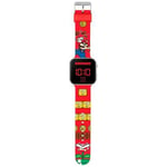 DS Import GSM4107 Montre Enfant Super Mario Digital LED Rouge