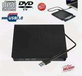 Slim External USB 3.0 DVD CD RW Writer Drive Burner Reader Player For Laptop PC