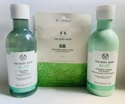 The Body Shop Aloe Calming Toner Cream Cleanser 250m Mask Discontinued Set Rare